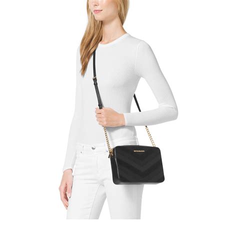 michael kors jet set purse black|michael kors jet set crossbody.